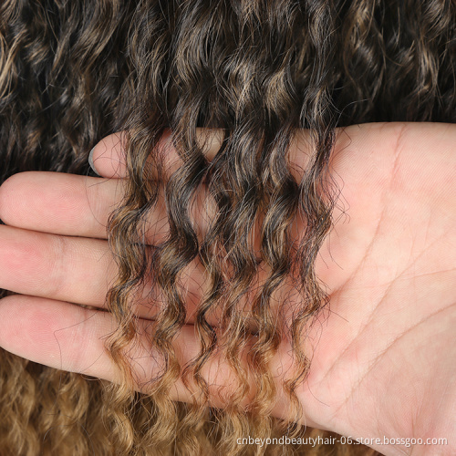 Aliexpress Hot selling Afro Curls Yaki Kinky Curly Crochet Braiding Hair Extensions Marly Hair for Russia